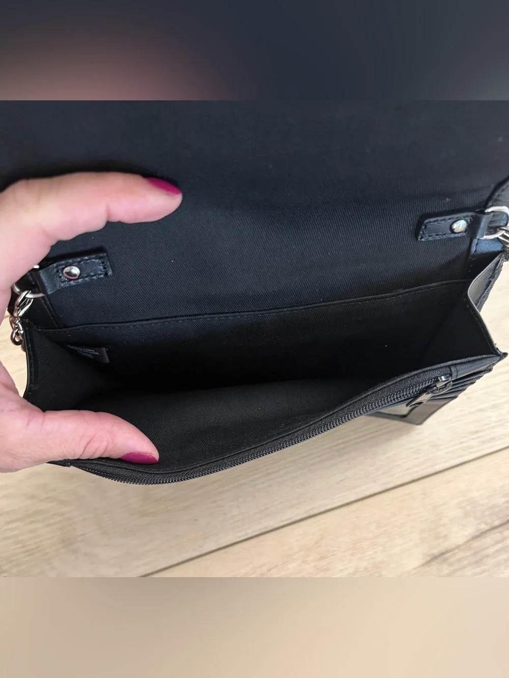 Halogen Black Wallet on Chain Clutch Crossbody – New Without Tags
